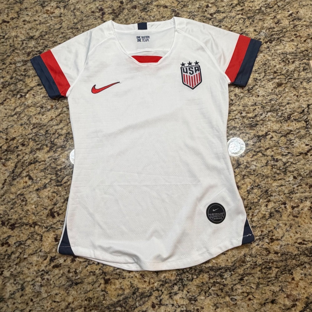 Nike Aeroswift USWNT USA Soccer Jersey White Red Blue Small ws